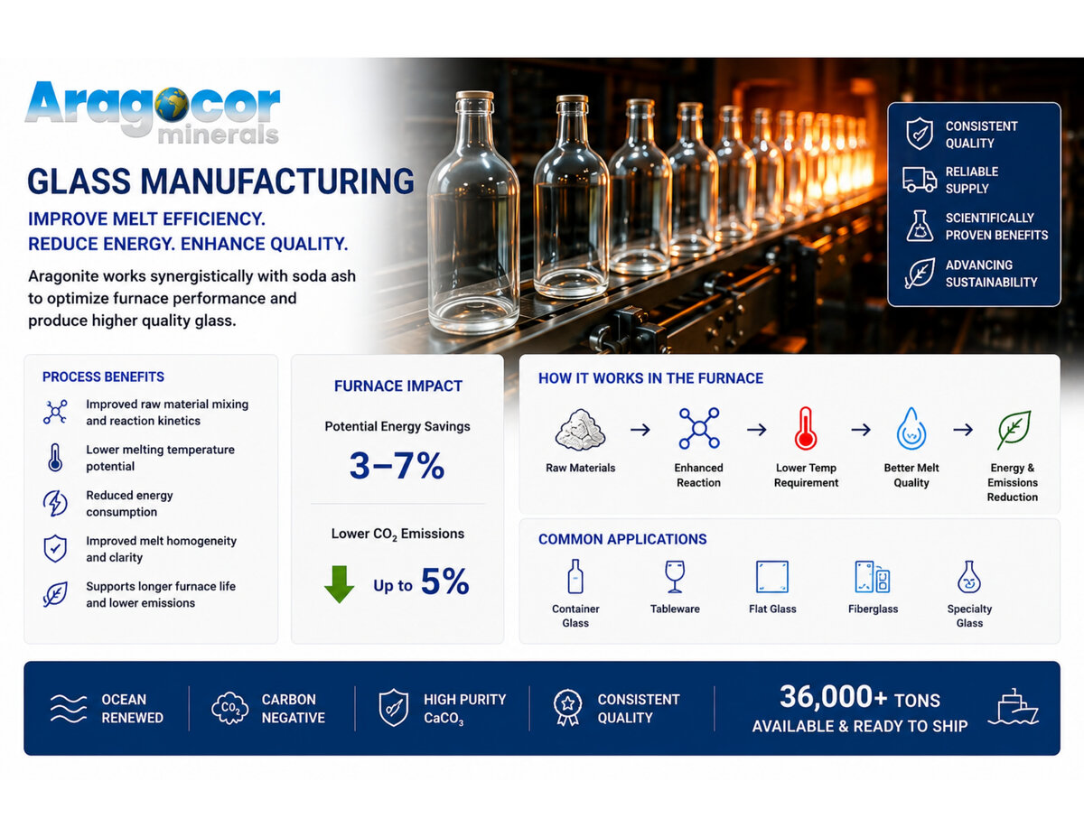 First-page preview of the AragoCor Glass Manufacturing brochure